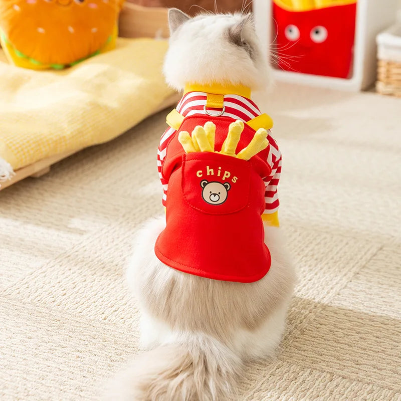 Adorable Cartoon Pet Clothes – Cozy & Stylish Small Dog Outfit