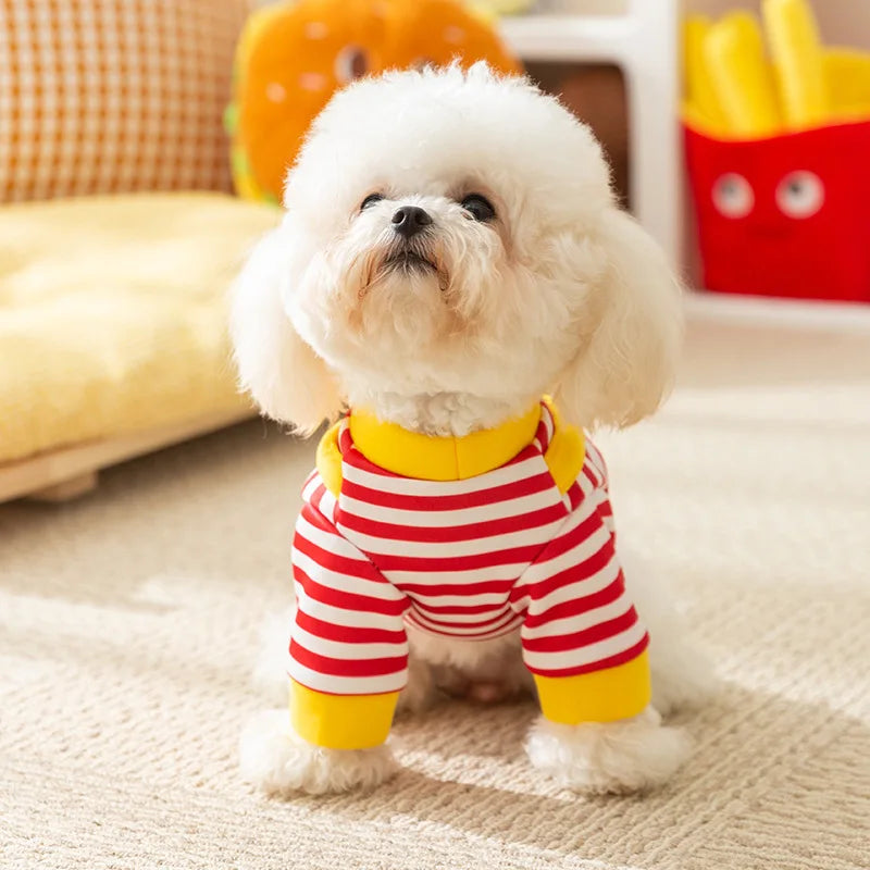 Adorable Cartoon Pet Clothes – Cozy & Stylish Small Dog Outfit