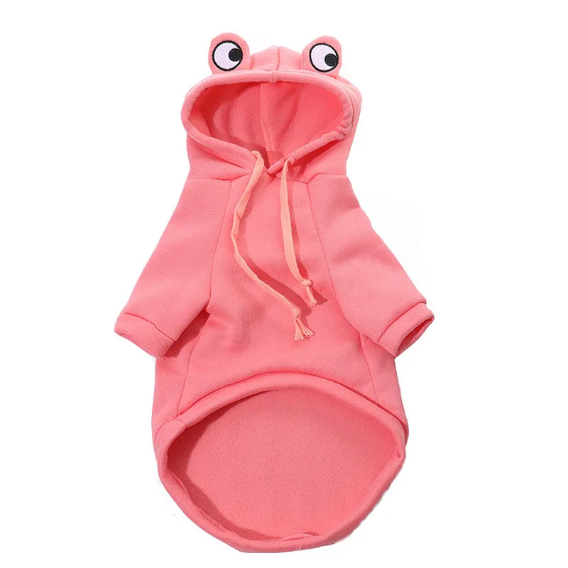 Cute Frog Hoodie for Small Dogs – Warm & Adorable Pet Outfit