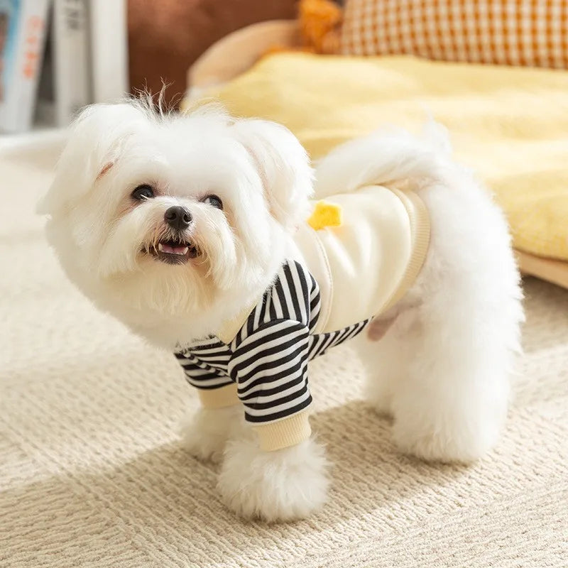 Adorable Cartoon Pet Clothes – Cozy & Stylish Small Dog Outfit