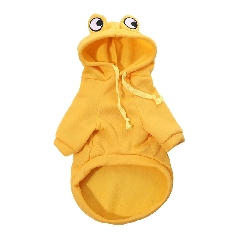 Cute Frog Hoodie for Small Dogs – Warm & Adorable Pet Outfit